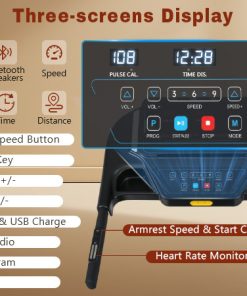 3.5HP Hydraulic System Auto Foldable Treadmill with Incline