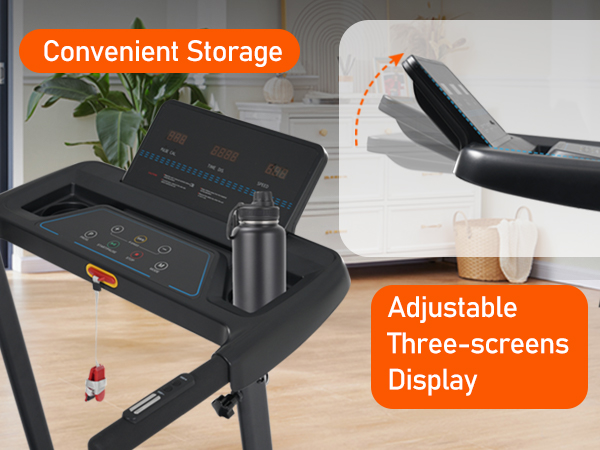 3.0HP Quiet Foldable Treadmills