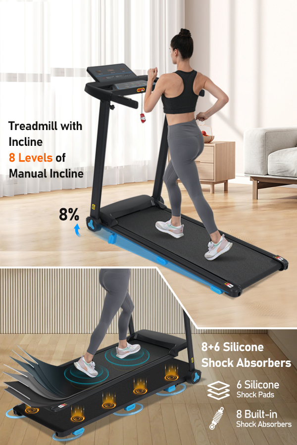 3.0HP Quiet Foldable Treadmills