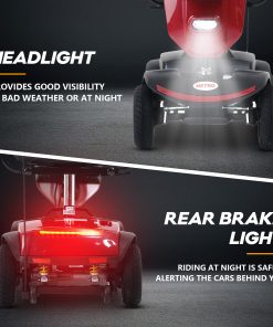 Outdoor Compact Mobility Scooter With Windshield