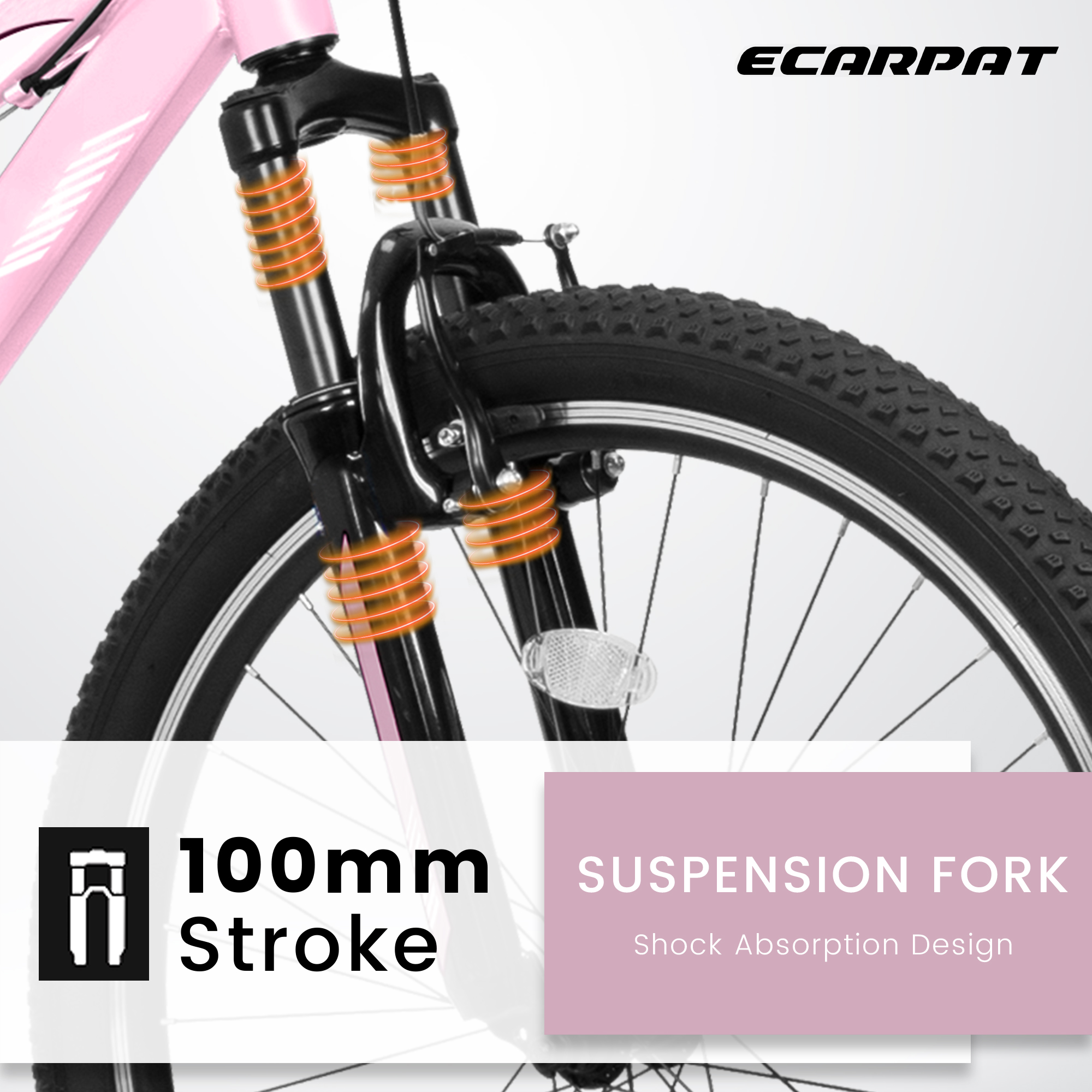 ECARPAT A24208D Mountain Bike 24/26 Inch