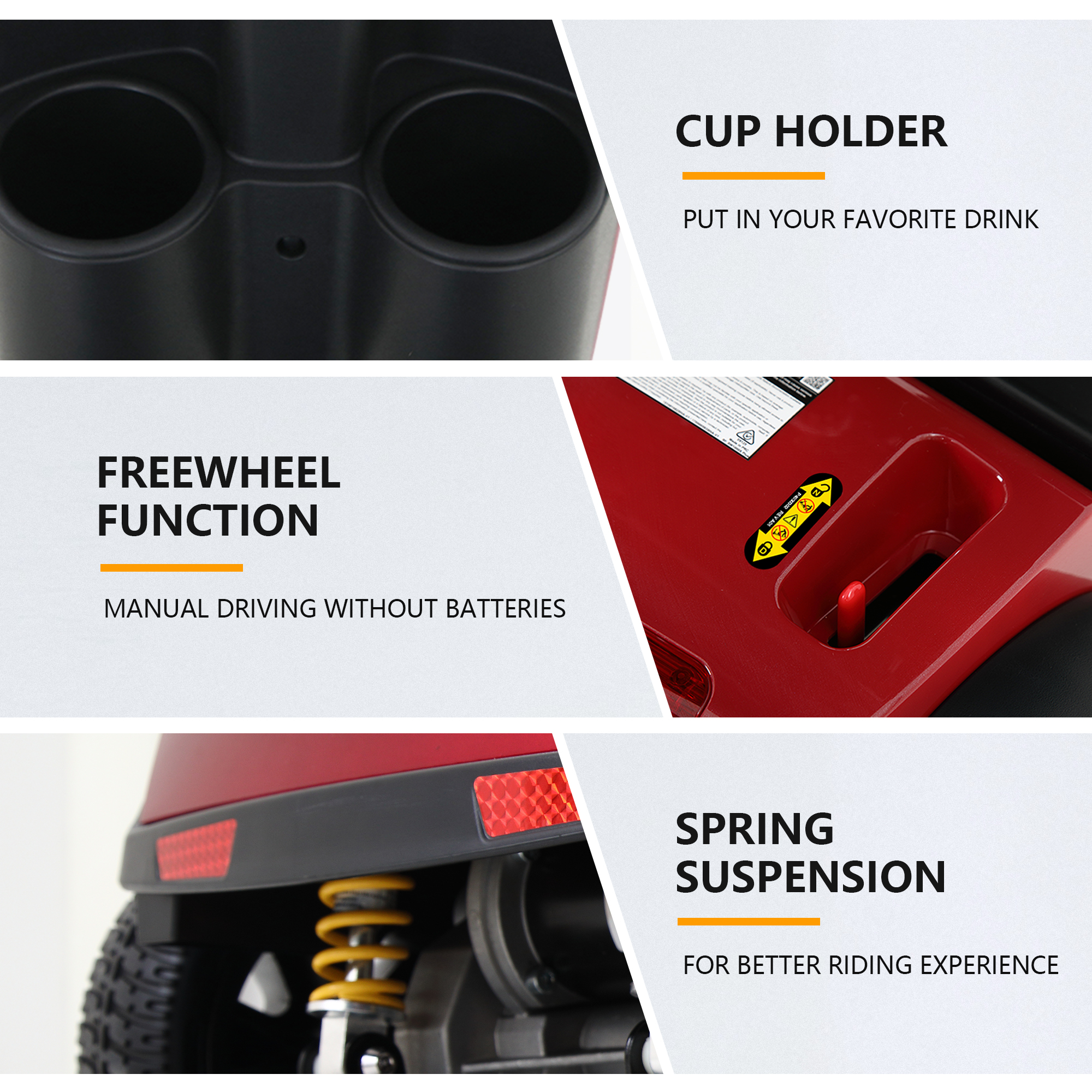 Outdoor Compact Mobility Scooter With Windshield