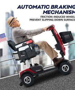 Outdoor Compact Mobility Scooter With Windshield