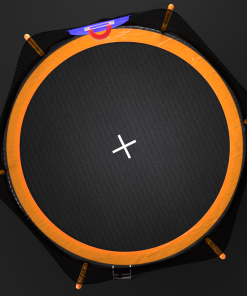 14FT Trampoline with Basketball Hoop Inflator and Ladder