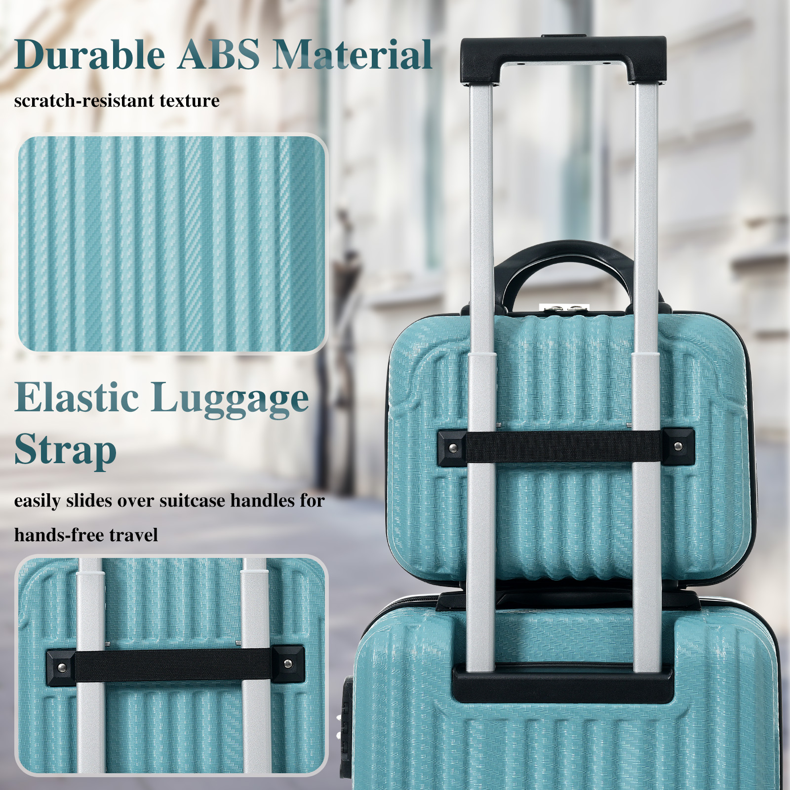 Durable Hardshell 3-Piece Luggage Set