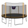 14FT Trampoline with Basketball Hoop Inflator and Ladder