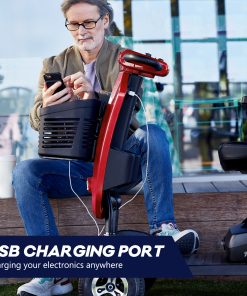 Outdoor Compact Mobility Scooter With Windshield