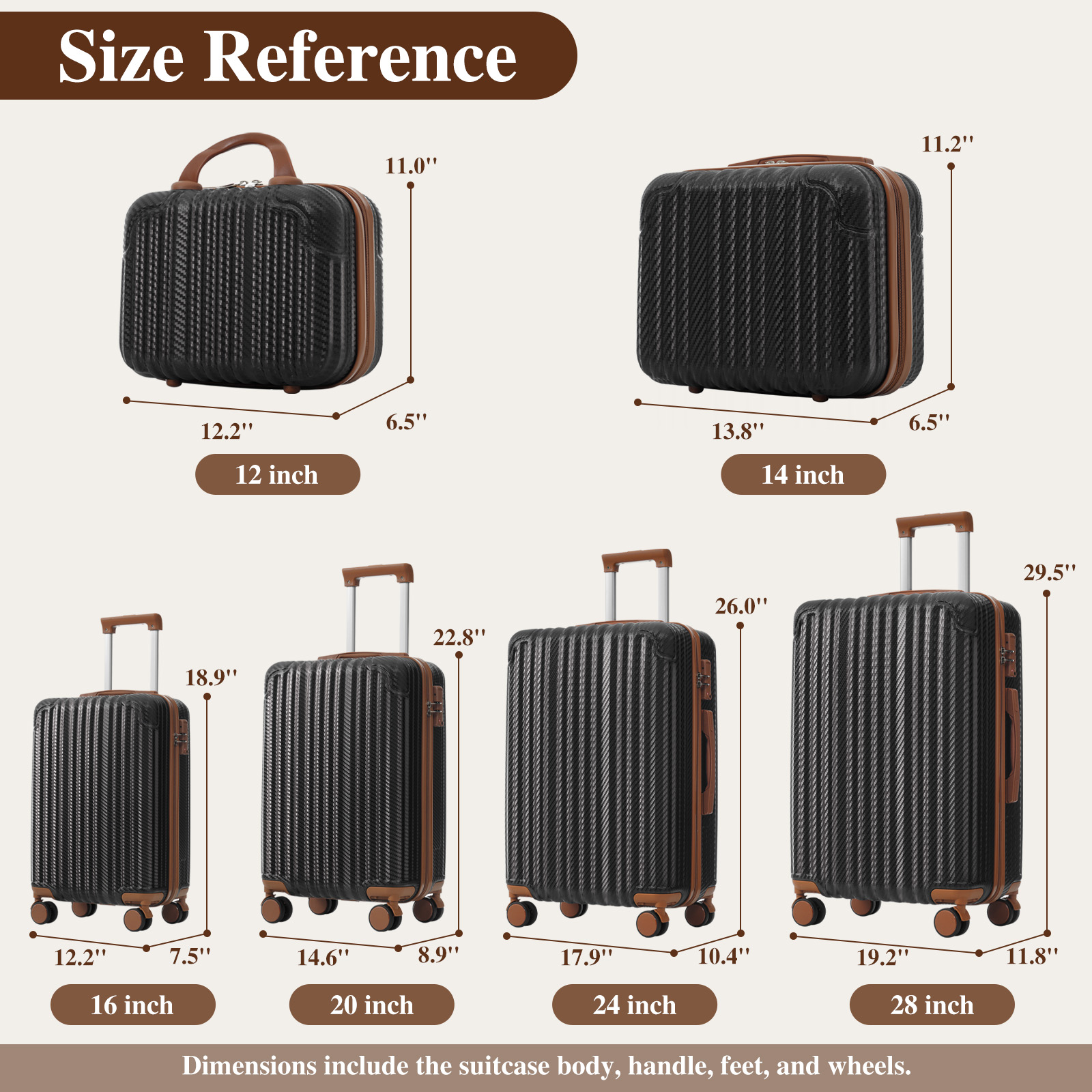 6-Piece Luggage Set
