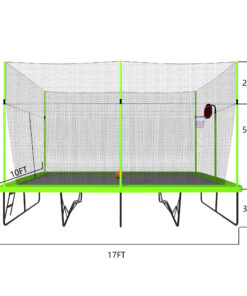 10*17FT Rectangule Trampoline