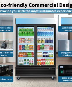 Orikool Swing Door Commercial Display Freezer