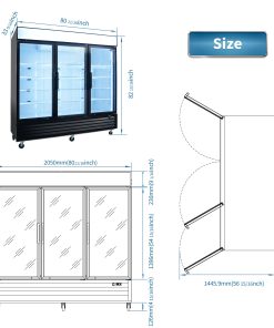 Orikool Swing Door Commercial Display Refrigerators