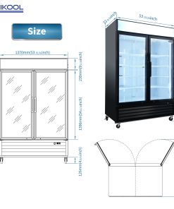 Orikool Swing Door Commercial Display Freezer