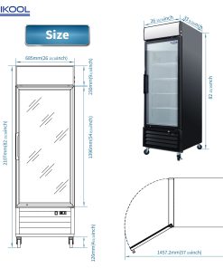 Orikool Glass Door Merchandiser Refrigerator