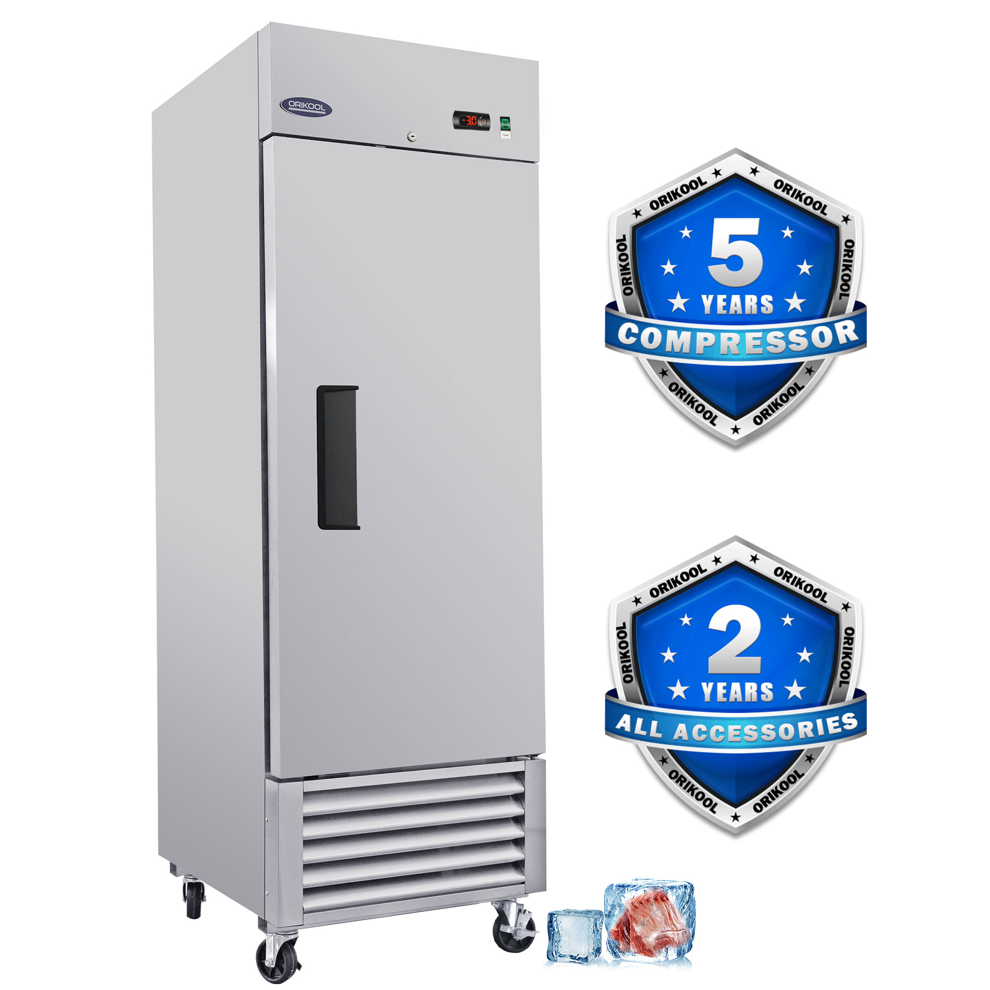 Orikool 27" Commercial Upright Freezer