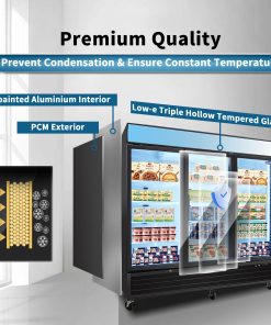 Orikool Commercial Reach-In Display Freezers