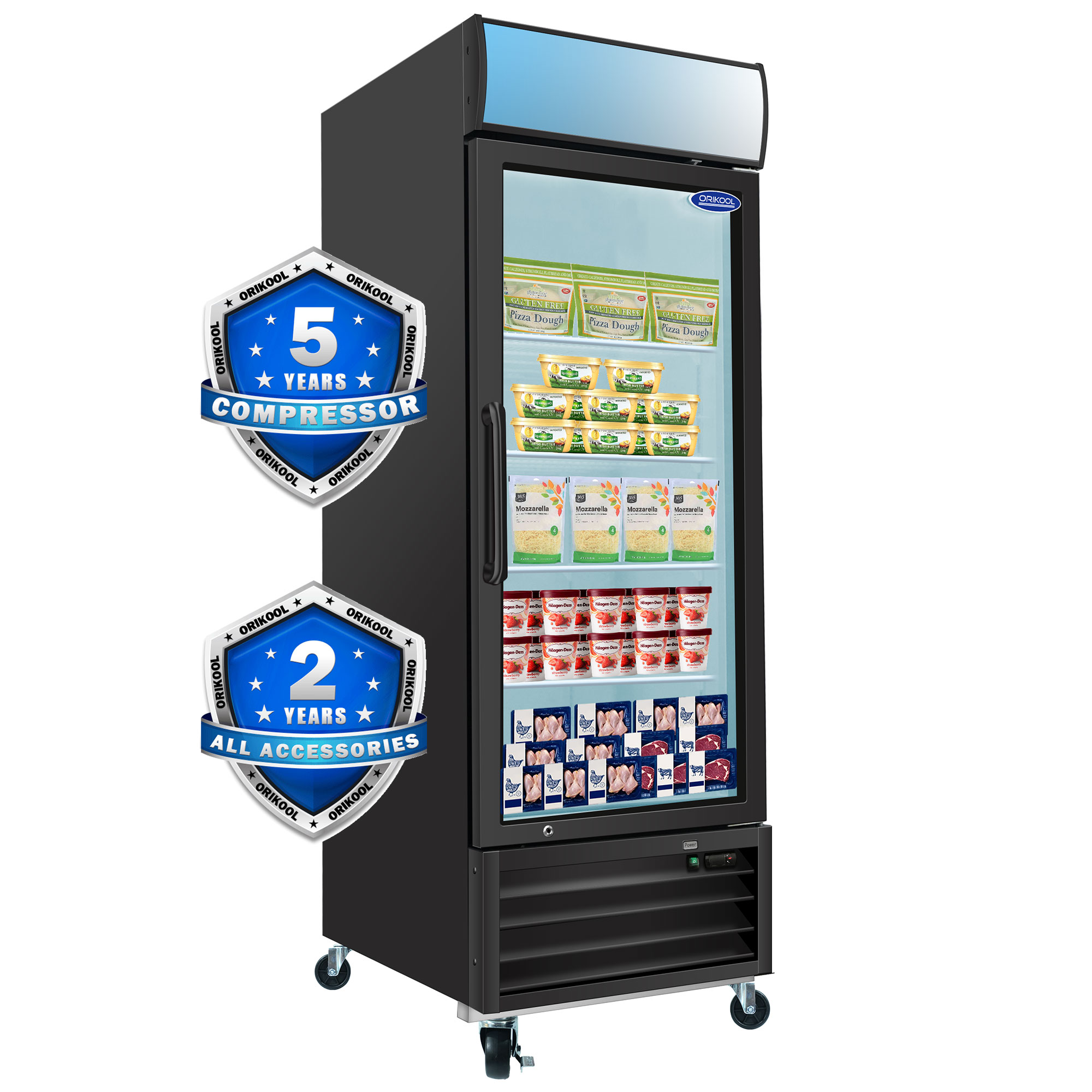 Orikool Glass Door Merchandiser Freezer