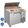 Orikool 44 IN Commercial Pizza Prep Table with a Built-in Refrigerator