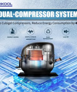 Orikool Commercial Reach-In Display Freezers