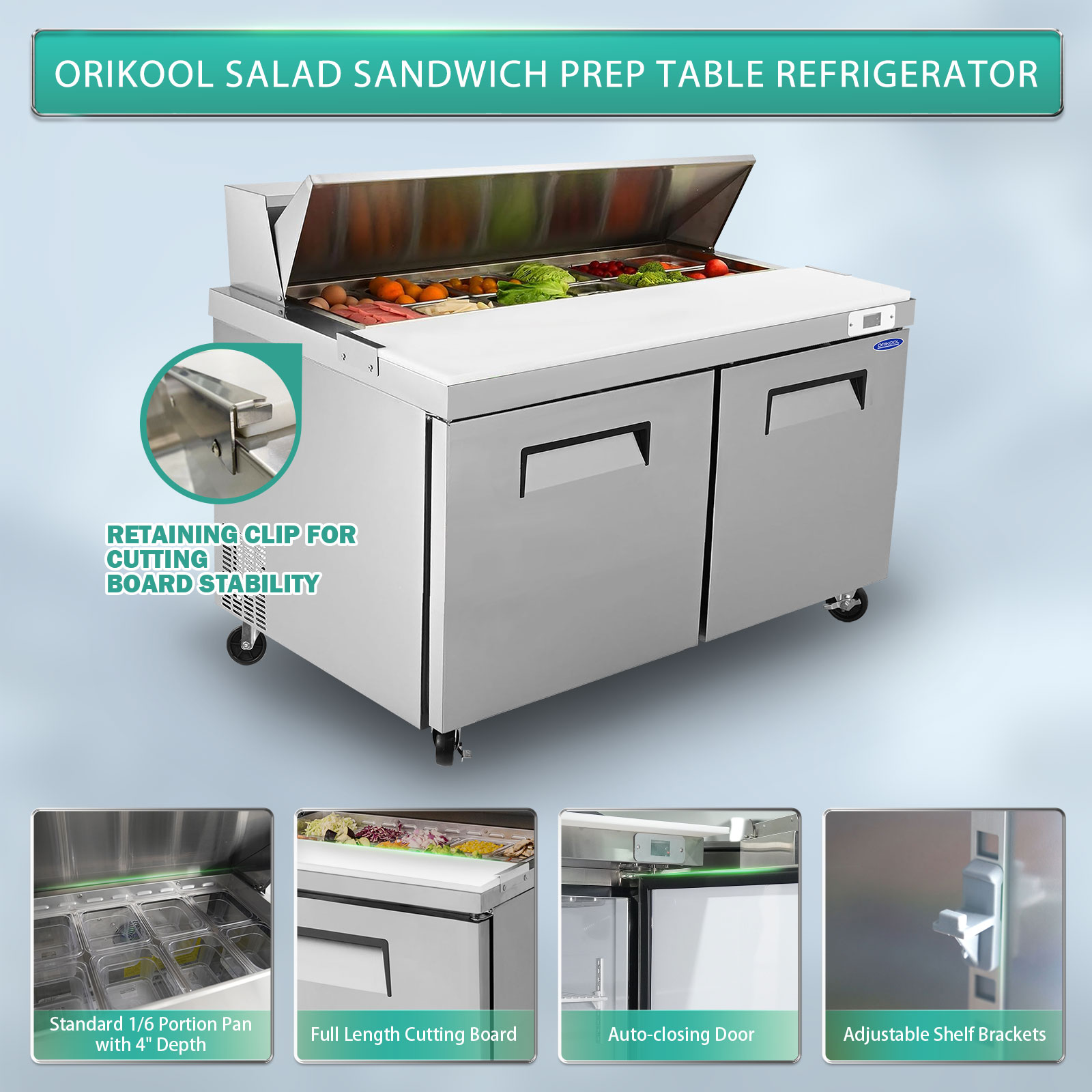 Orikool 60 In Commercial Refrigerators