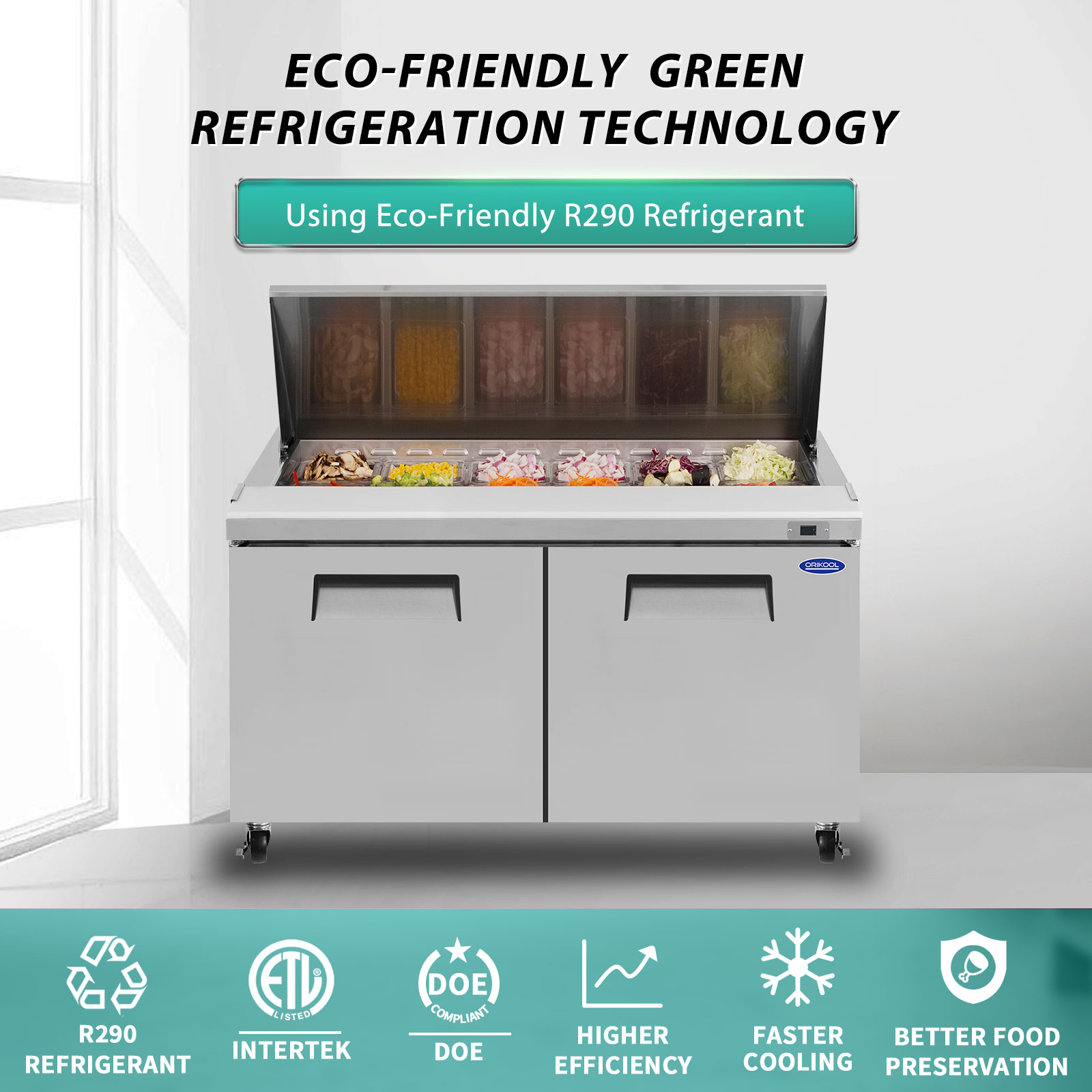 Orikool 60 In Commercial Refrigerators