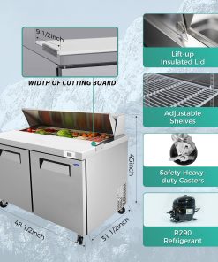 Orikool 48 IN Commercial Refrigerators