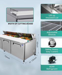 Orikool 72 In Commercial Refrigerators