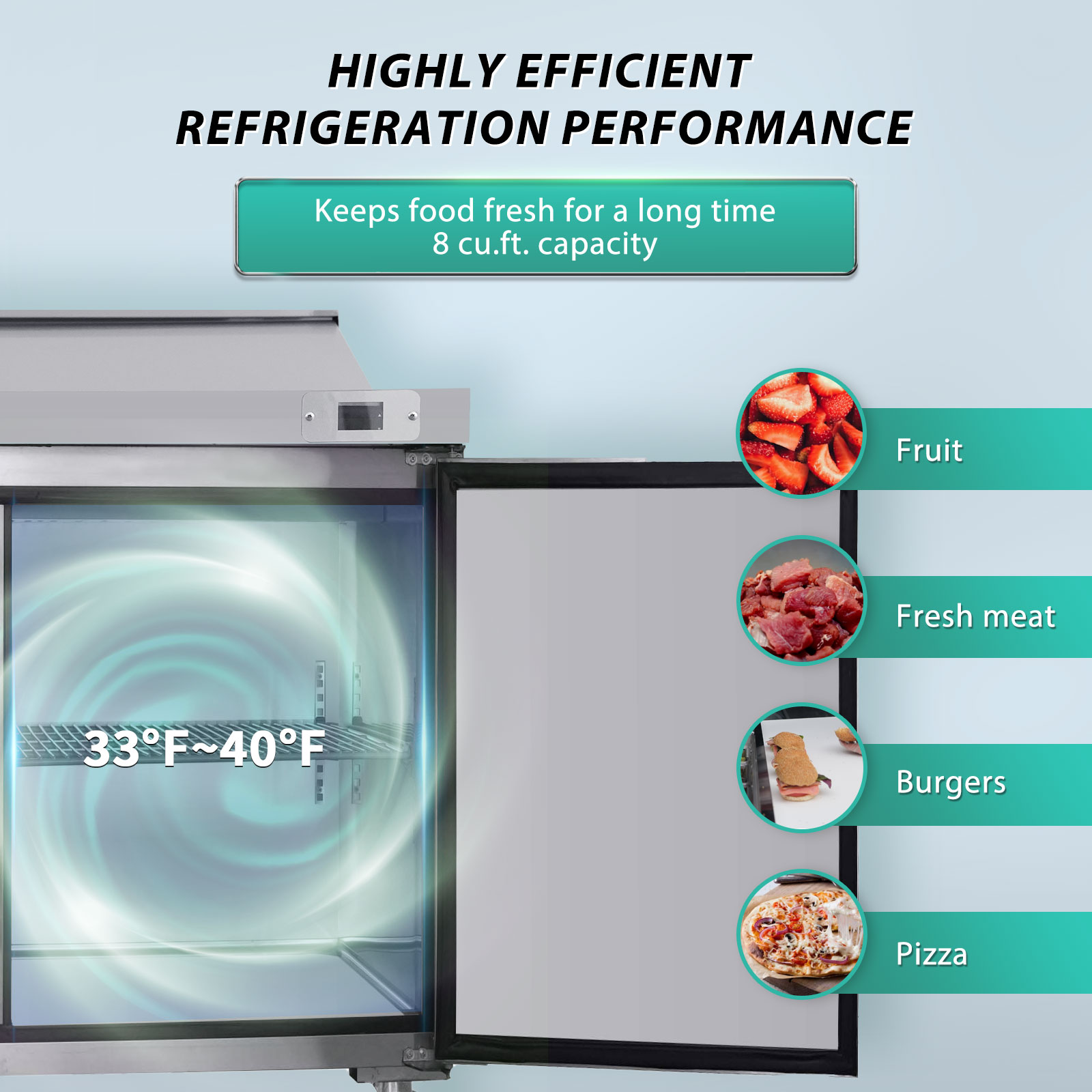 Orikool 29 IN Commercial Refrigerators