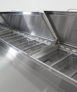 Orikool 93 In Commercial Pizza Prep Table With A Built-in Refrigerator