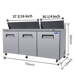 Orikool 72 In Commercial Refrigerators