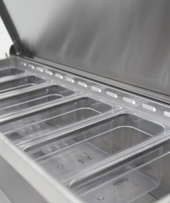 Orikool 44 IN Commercial Pizza Prep Table with a Built-in Refrigerator