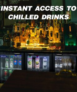 Orikool 3 Glass Door Beverage Refrigerators