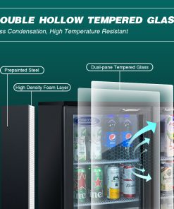 Orikool 3 Glass Door Beverage Refrigerators