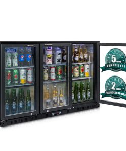 Orikool 3 Glass Door Beverage Refrigerators