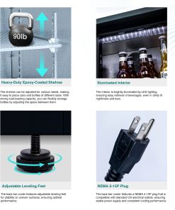 Orikool 53 Inch Beverage Refrigerators