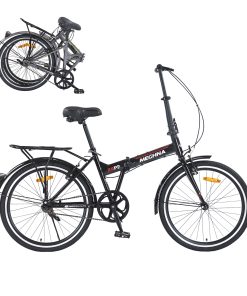 24 Inch Folding Bike for Adults with Fenders
