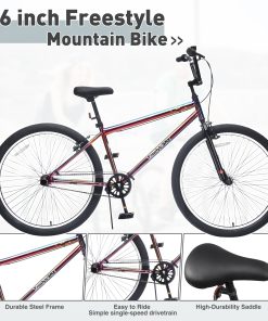 ZUKKA 26 Inch Freestyle Bike for Teens