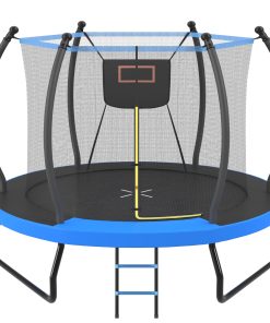 10FT Trampoline with Basketball Hoop, Enclosure net and Ladder