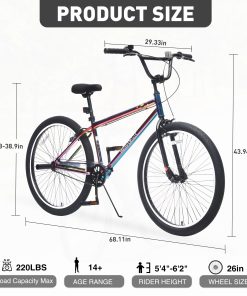 ZUKKA 26 Inch Freestyle Bike for Teens