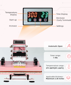12x15 Semi-automatic Heat Press Machine