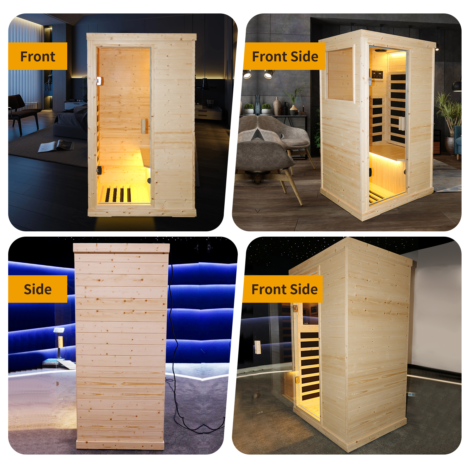 Single Person Spruce Far Infrared Sauna