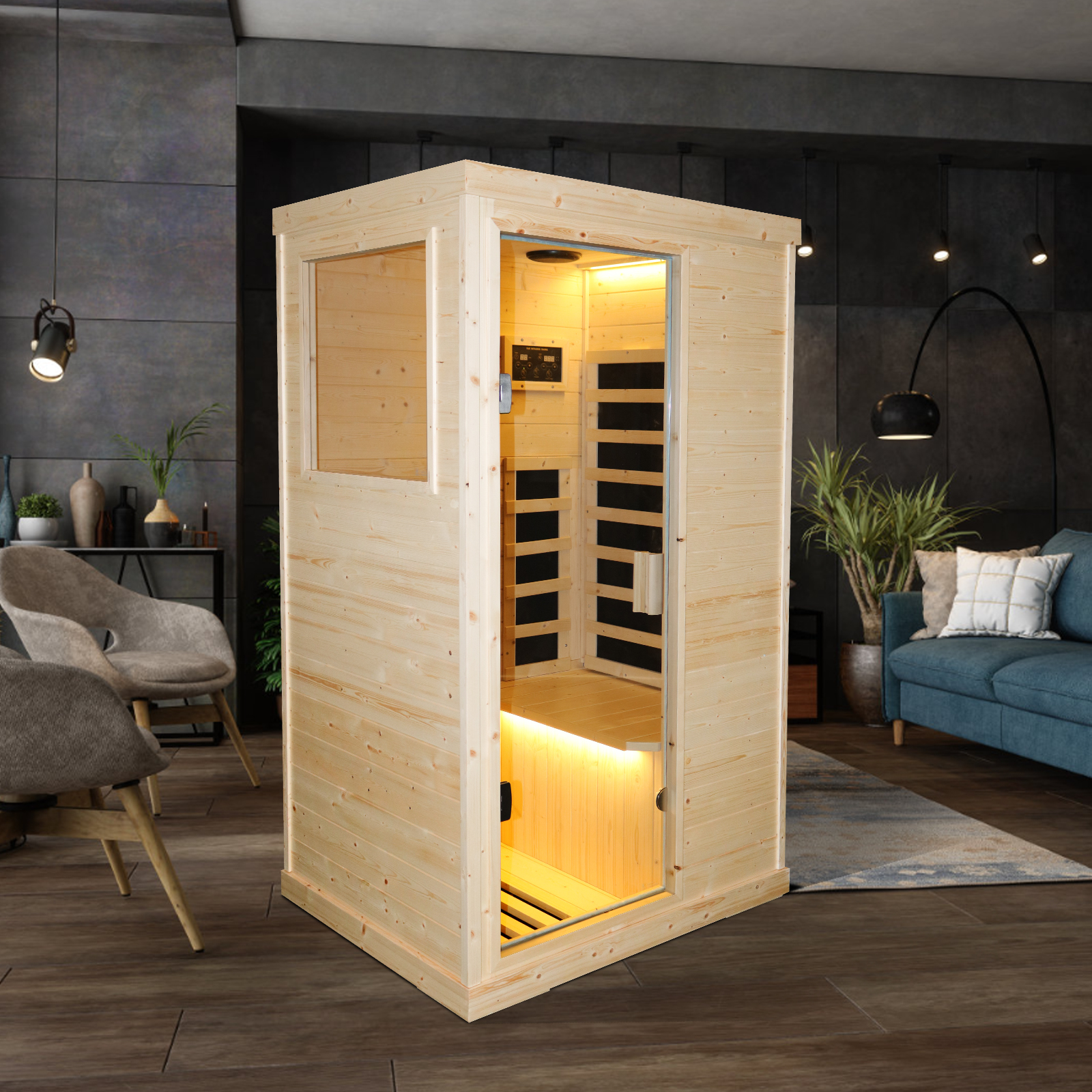 Single Person Spruce Far Infrared Sauna