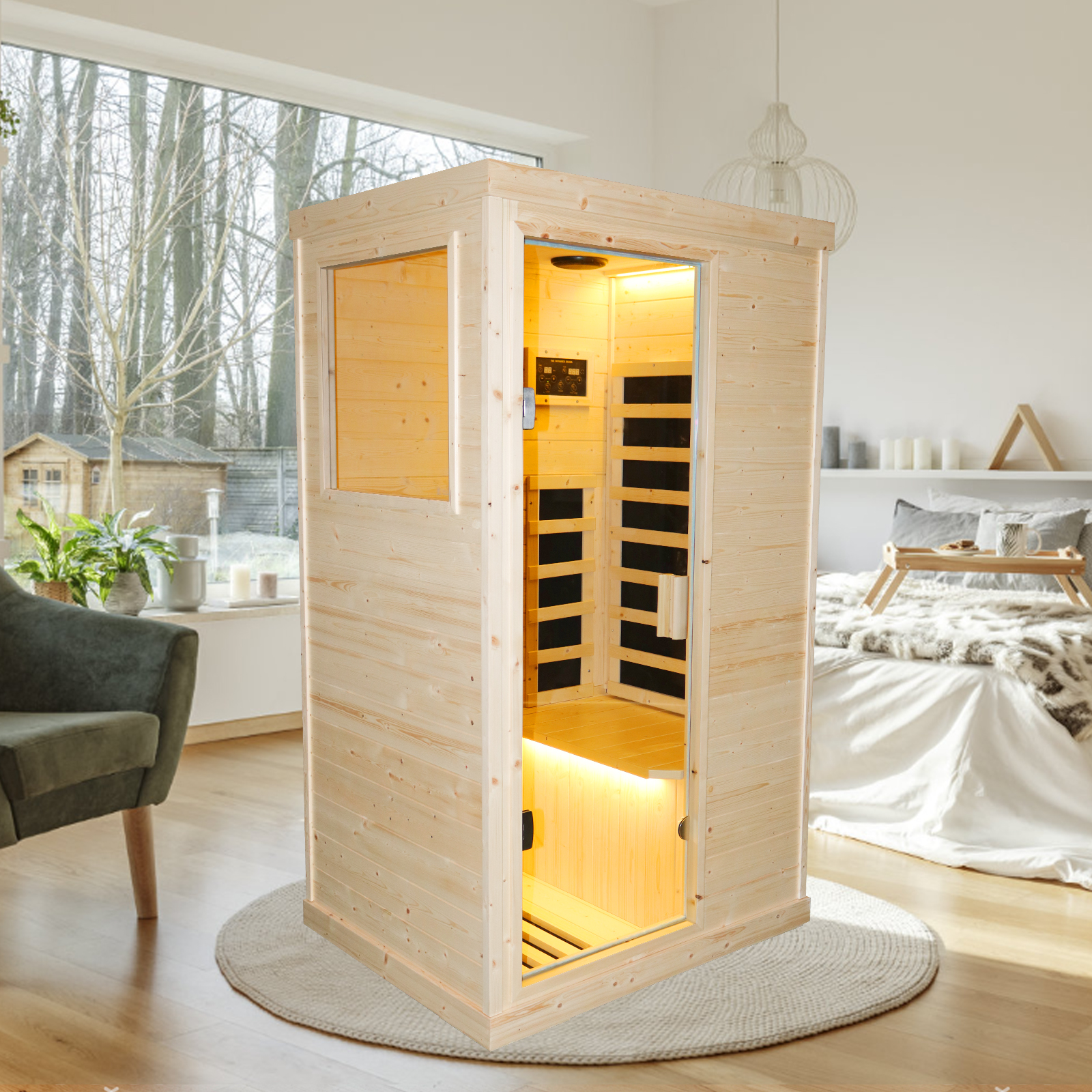 Single Person Spruce Far Infrared Sauna