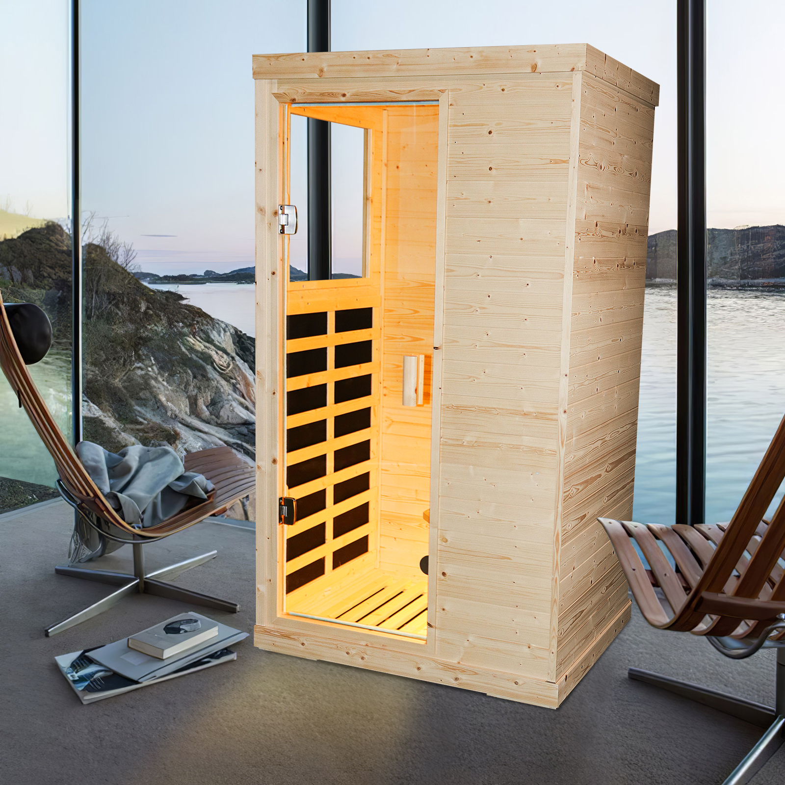 Single Person Spruce Far Infrared Sauna