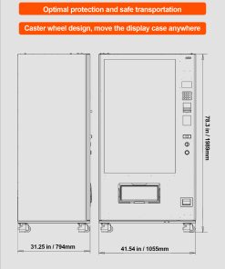 Snack & Drink Vending Machine With Credit Card Reader