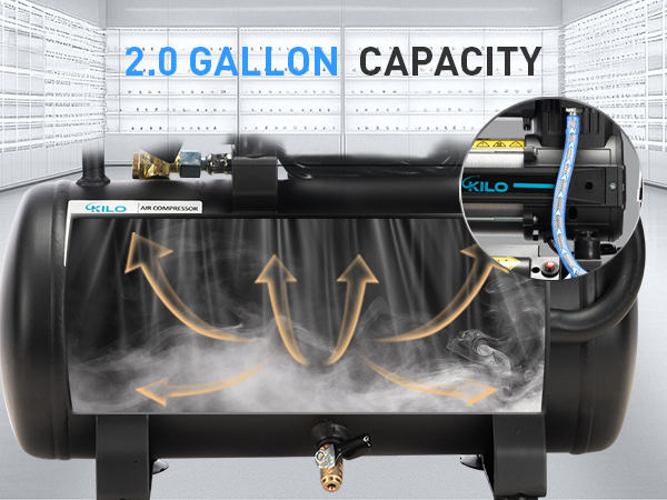 2 Gallon Oil Free Air Compressor