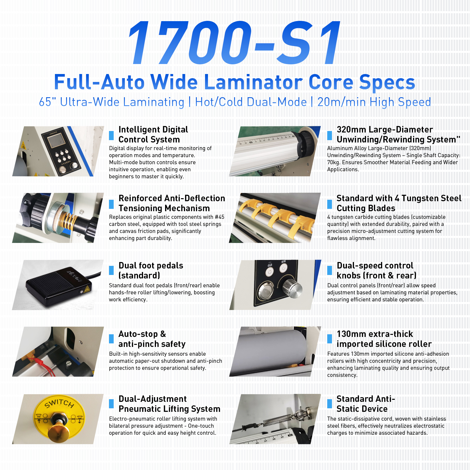 67" Full-Auto Wide Format Cold Laminator Machine Heat Assisted & Trimmer