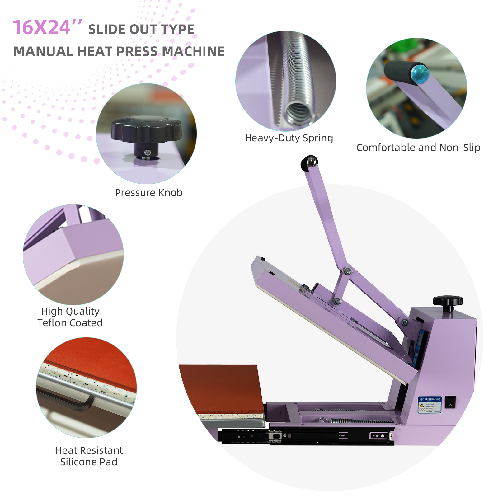 16x24 Manual Heat Press Machine
