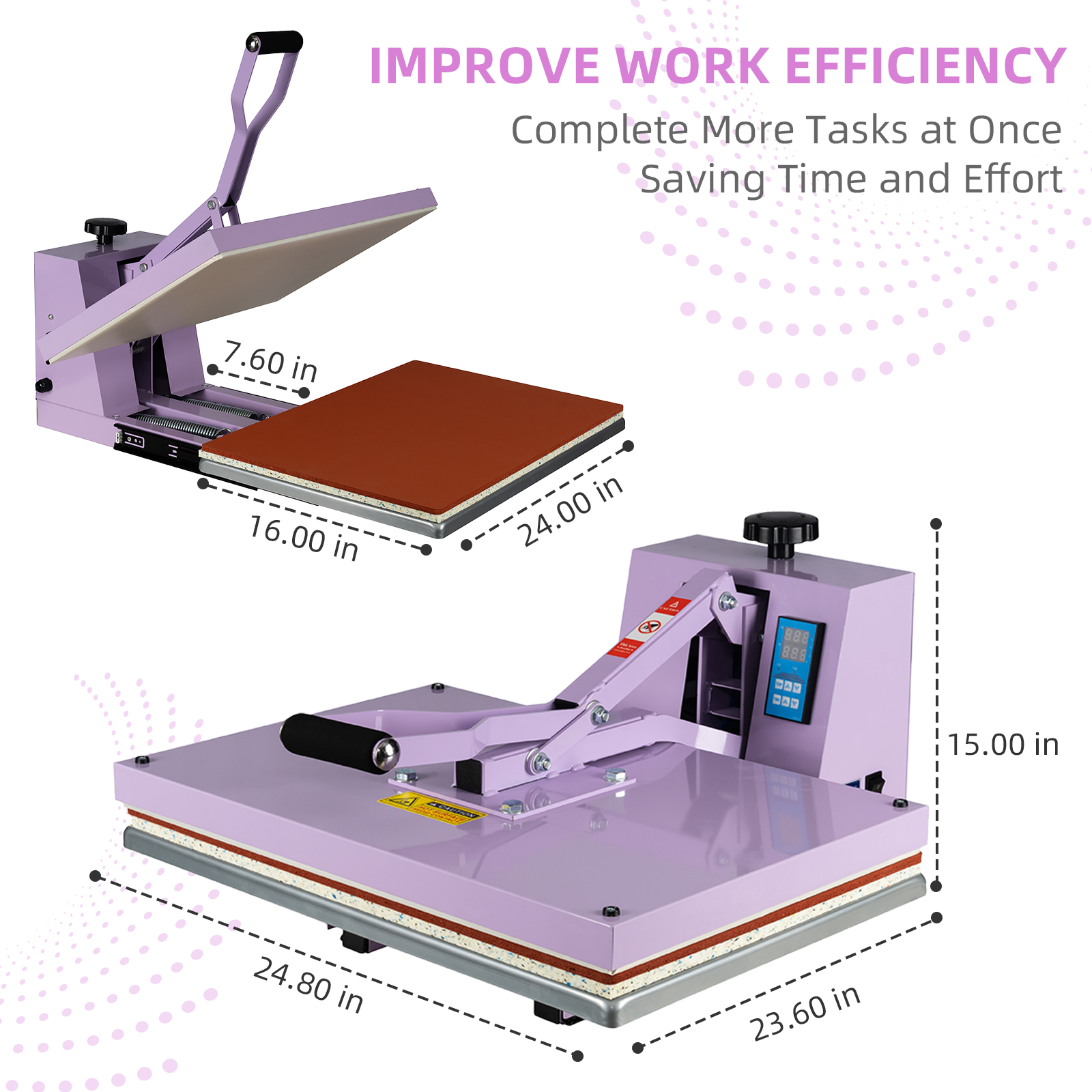 16x24 Manual Heat Press Machine