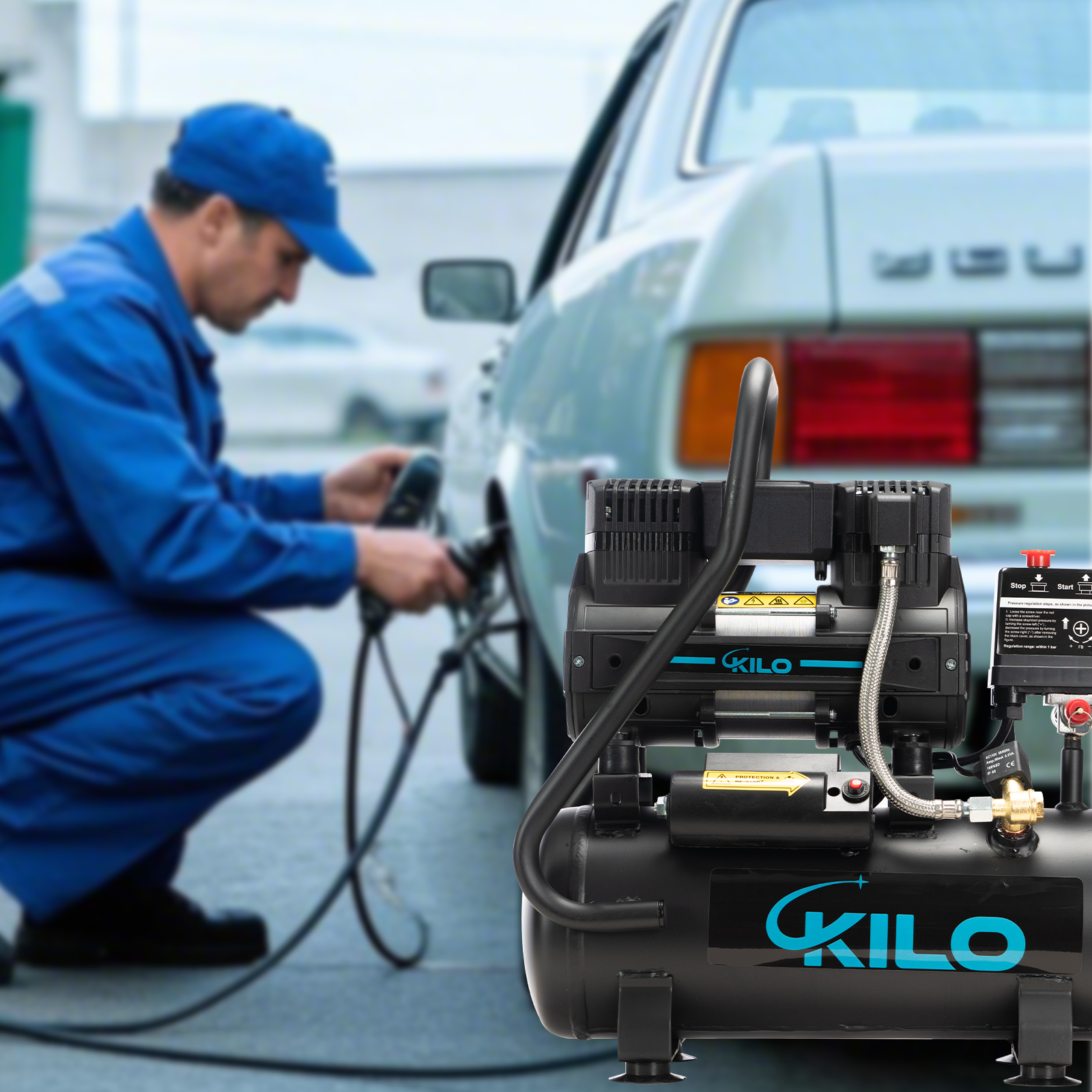 2 Gallon Oil Free Air Compressor