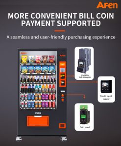 Snack & Drink Vending Machine With Credit Card Reader